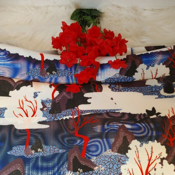 Handmade Japanese Style A-Line Colorful Skirt - Picture 3 of 10